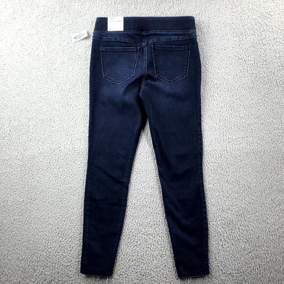 OLD NAVY Womens Size 4 Rockstar Raw/Cut Hem Dark Wash Ankle Jegging Jeans NEW - Picture 2 of 16